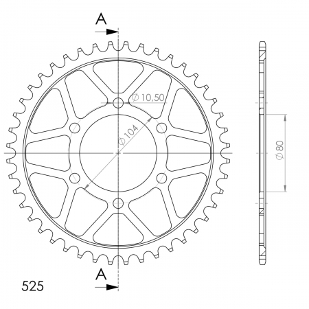 SUPERSPROX TERÄS TAKARATAS  RFE-1489::44 27-2-1489-44