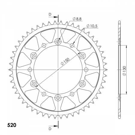 SUPERSPROX TERÄS TAKARATAS  RFE-245/3::50 27-2-245-3-50