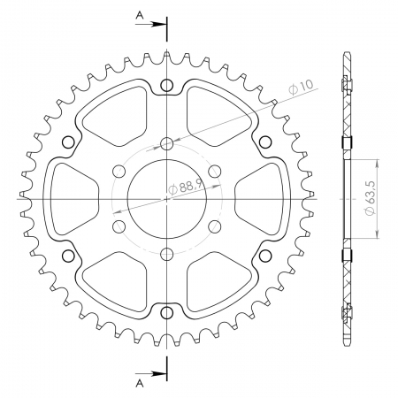 SUPERSPROX STEALTH TAKARATAS KULTA 272-109-RST-43-9