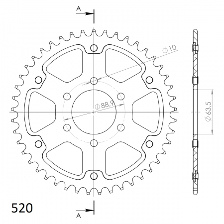 SUPERSPROX STEALTH TAKARATAS KULTA 272-109-RST-45-9