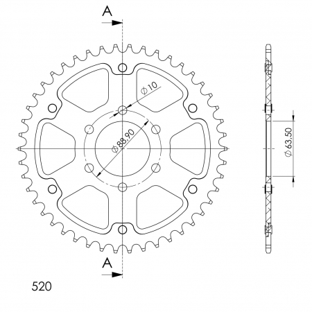 SUPERSPROX STEALTH TAKARATAS KULTA 272-109-RST-48-9