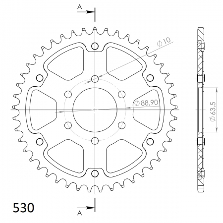 SUPERSPROX STEALTH TAKARATAS KULTA 272-109-530-RST-44-9