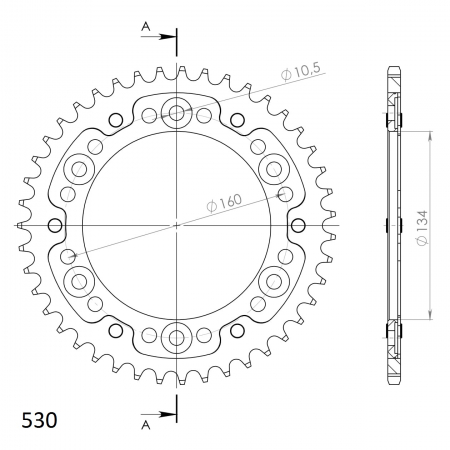 SUPERSPROX STEALTH TAKARATAS MUSTA 272-1306-RST-43-0