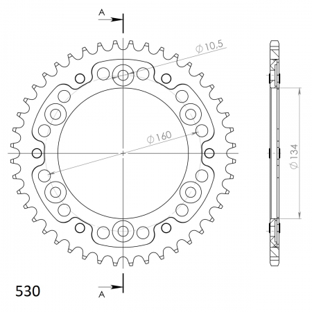 SUPERSPROX STEALTH TAKARATAS MUSTA 272-1306-RST-44-0