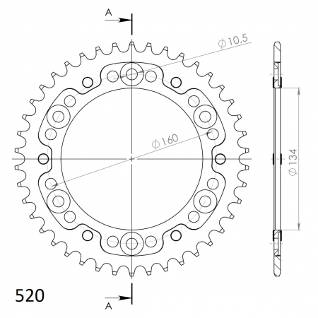 SUPERSPROX STEALTH TAKARATAS KULTA 272-1308-RST-42-9