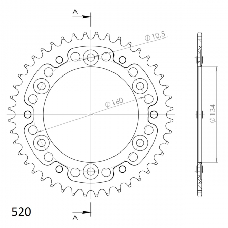 SUPERSPROX STEALTH TAKARATAS MUSTA 272-1308-RST-44-0