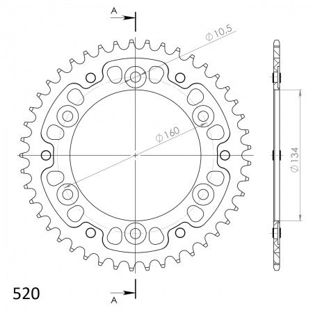SUPERSPROX STEALTH TAKARATAS KULTA 272-1308-RST-45-9