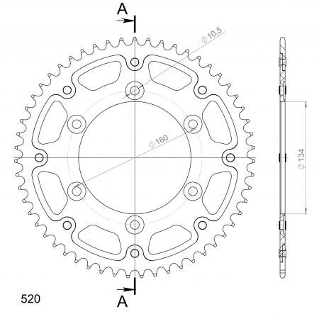SUPERSPROX STEALTH TAKARATAS KULTA 272-1308-RST-55-9