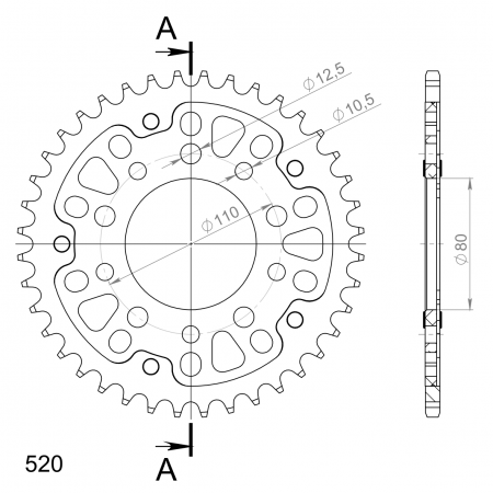 SUPERSPROX STEALTH TAKARATAS KULTA 272-1334-RST-40-9