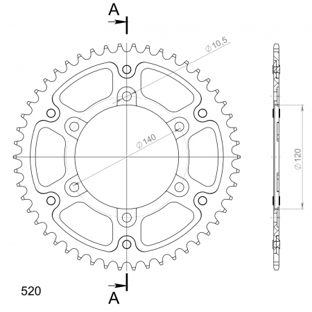 SUPERSPROX STEALTH TAKARATAS KULTA 272-1490-RST-50-9