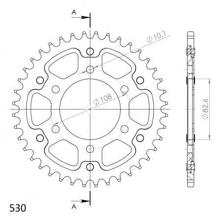 SUPERSPROX STEALTH TAKARATAS KULTA 272-1524-RST-40-9