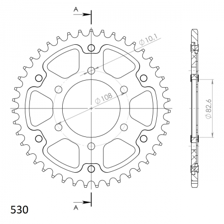 SUPERSPROX STEALTH TAKARATAS KULTA 272-1524-RST-42-9