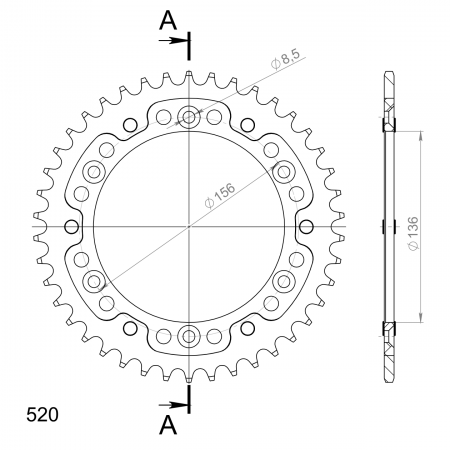 SUPERSPROX STEALTH TAKARATAS MUSTA 272-1791-RST-41-0