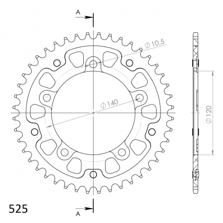 SUPERSPROX STEALTH TAKARATAS KULTA 272-1792-RST-44-9