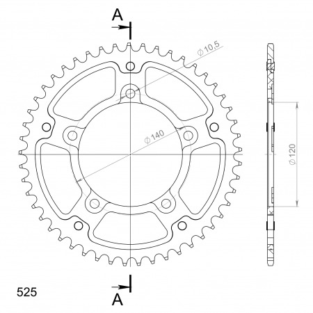 SUPERSPROX STEALTH TAKARATAS KULTA 272-1792-RST-49-9