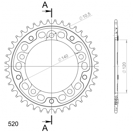 SUPERSPROX STEALTH TAKARATAS KULTA 272-1793-RST-40-9