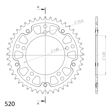 SUPERSPROX STEALTH TAKARATAS KULTA 272-1793-RST-45-9