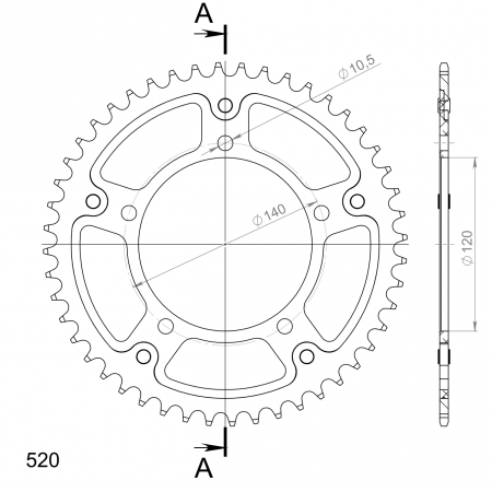 SUPERSPROX STEALTH TAKARATAS KULTA 272-1793-RST-48-9