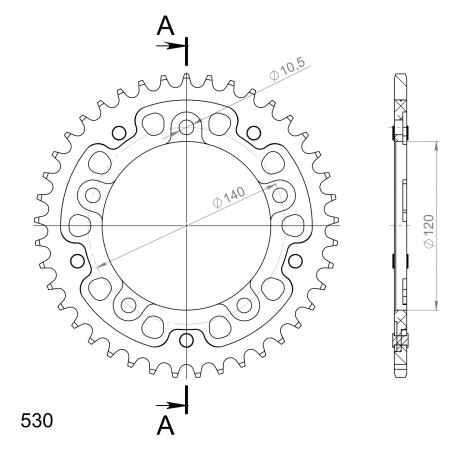 SUPERSPROX STEALTH TAKARATAS KULTA 272-1800-RST-41-9