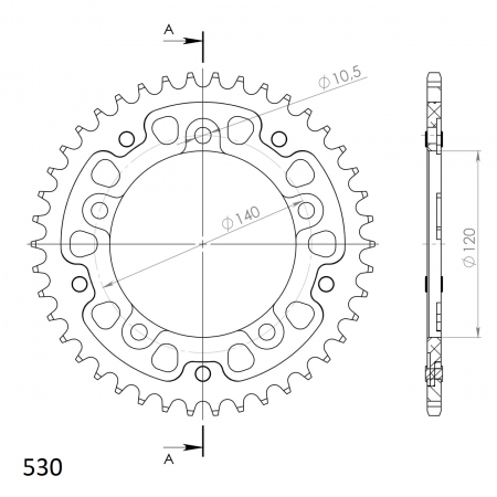 SUPERSPROX STEALTH TAKARATAS PUNAINEN 272-1800-RST-42-2