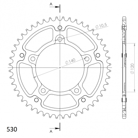 SUPERSPROX STEALTH TAKARATAS SININEN 272-1800-RST-45-4