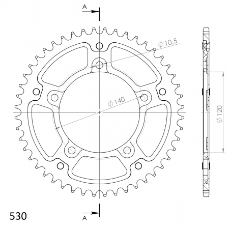 SUPERSPROX STEALTH TAKARATAS KULTA 272-1800-RST-47-9