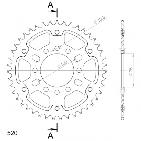 SUPERSPROX STEALTH TAKARATAS KULTA 272-1825-RST-43-9