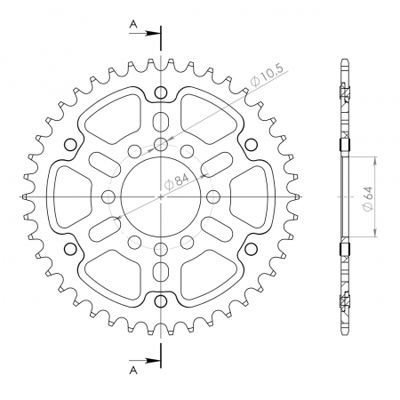 SUPERSPROX STEALTH TAKARATAS KULTA 272-1826-RST-42-9