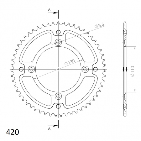 SUPERSPROX STEALTH TAKARATAS PUNAINEN 272-209-RST-52-2