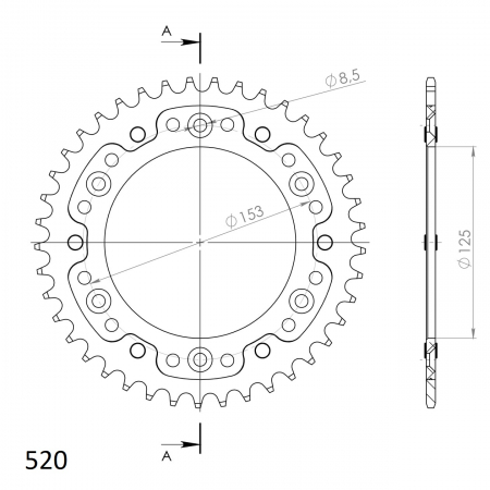 SUPERSPROX STEALTH TAKARATAS MUSTA 272-210-RST-40-0