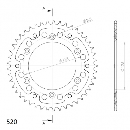 SUPERSPROX STEALTH TAKARATAS MUSTA 272-210-RST-44-0