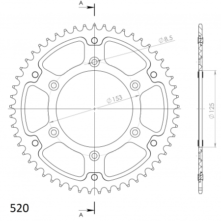 SUPERSPROX STEALTH TAKARATAS KULTA 272-210-RST-53-9