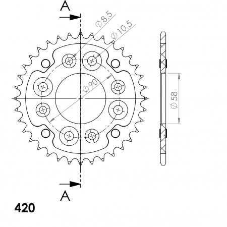 SUPERSPROX STEALTH TAKARATAS KULTA 272-214-RST-36-9