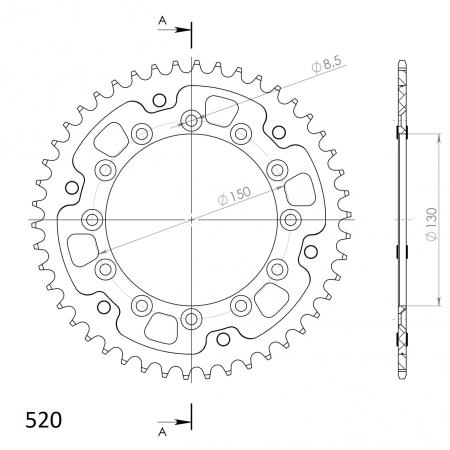 SUPERSPROX STEALTH TAKARATAS KULTA 272-245-2-RST-46-9
