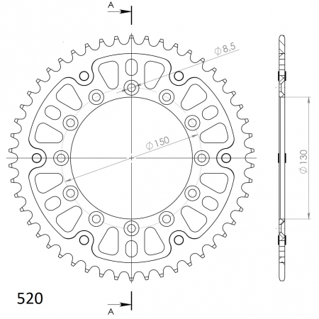 SUPERSPROX STEALTH TAKARATAS PUNAINEN 272-245-2-RST-50-2