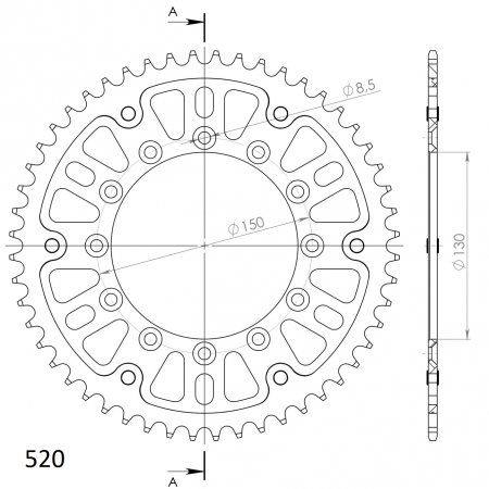 SUPERSPROX STEALTH TAKARATAS SININEN 272-245-2-RST-52-4