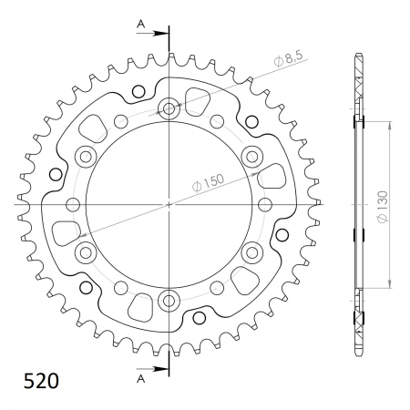 SUPERSPROX STEALTH TAKARATAS KULTA 272-245-3-RST-45-9