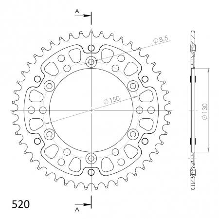SUPERSPROX STEALTH TAKARATAS KULTA 272-245-3-RST-47-9