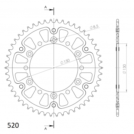 SUPERSPROX STEALTH TAKARATAS KULTA 272-245-3-RST-50-9