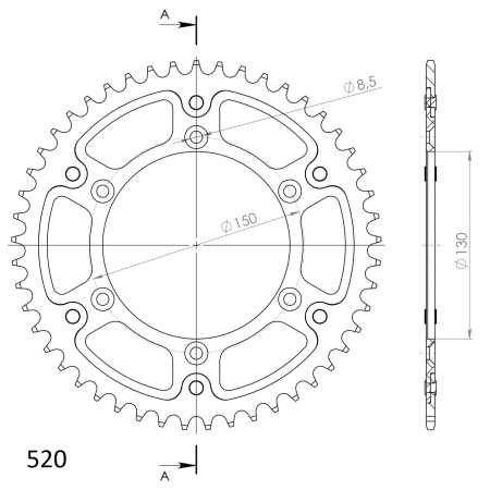 SUPERSPROX STEALTH TAKARATAS KULTA 272-245-RST-48-9