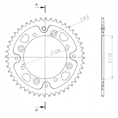 SUPERSPROX STEALTH TAKARATAS MUSTA 272-455-RST-48-0