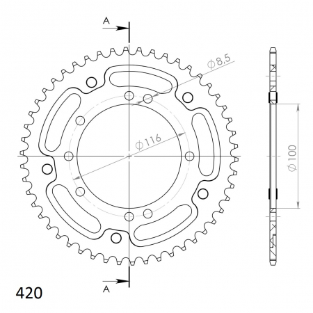 SUPERSPROX STEALTH TAKARATAS KA KX80/85 KULTA 50 272-457-RST-50-9