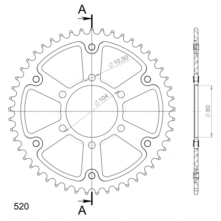 SUPERSPROX STEALTH TAKARATAS KULTA 272-478-RST-48-9