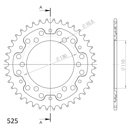 SUPERSPROX STEALTH TAKARATAS PUNAINEN 272-480-RST-40-2