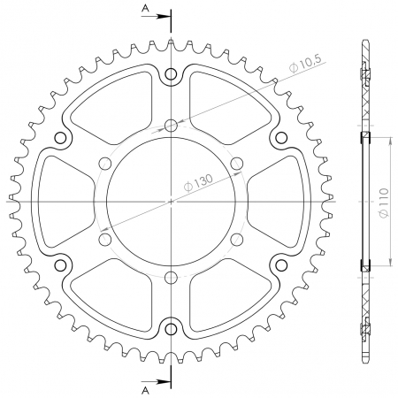 SUPERSPROX STEALTH TAKARATAS KULTA 272-486-RST-53-9