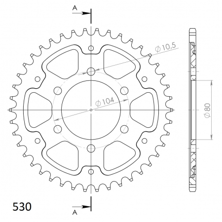 SUPERSPROX STEALTH TAKARATAS MUSTA 272-488-RST-40-0