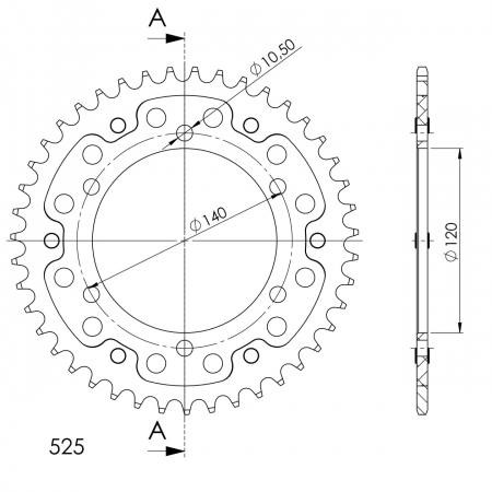 SUPERSPROX STEALTH TAKARATAS KULTA 272-498-RST-43-9