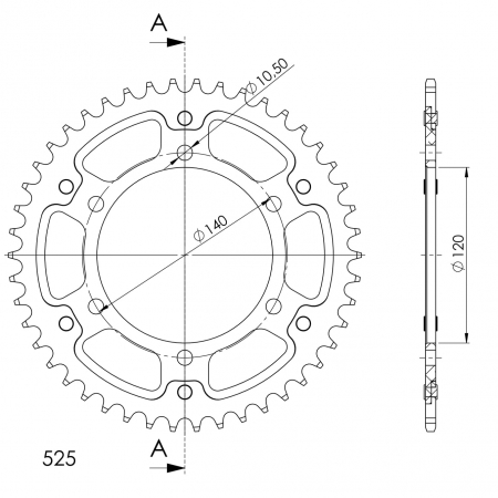 SUPERSPROX STEALTH TAKARATAS KULTA 272-498-RST-44-9