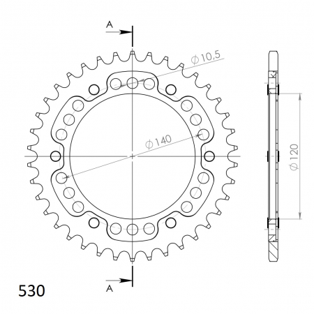 SUPERSPROX STEALTH TAKARATAS KULTA 272-499-RST-38-9