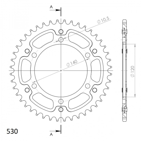 SUPERSPROX STEALTH TAKARATAS PUNAINEN 272-499-RST-44-2